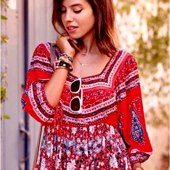* FREE PEOPLE MIDSUMMER DREAM MINI DRESS - Picture 7 of 13